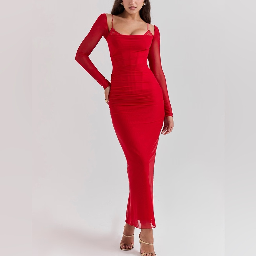 House of CB Scarlet Long Sleeve Dress